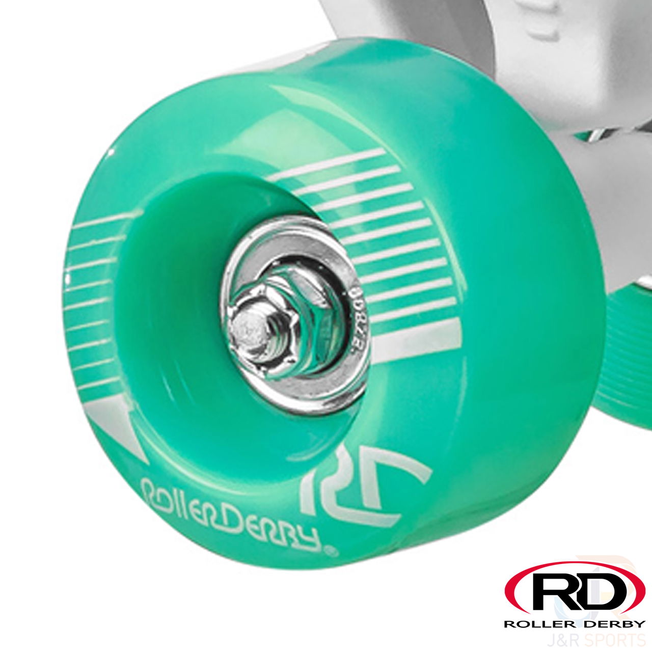 Roller Derby Firestar V2 - White Teal - Wheel Detail - RD1978WT