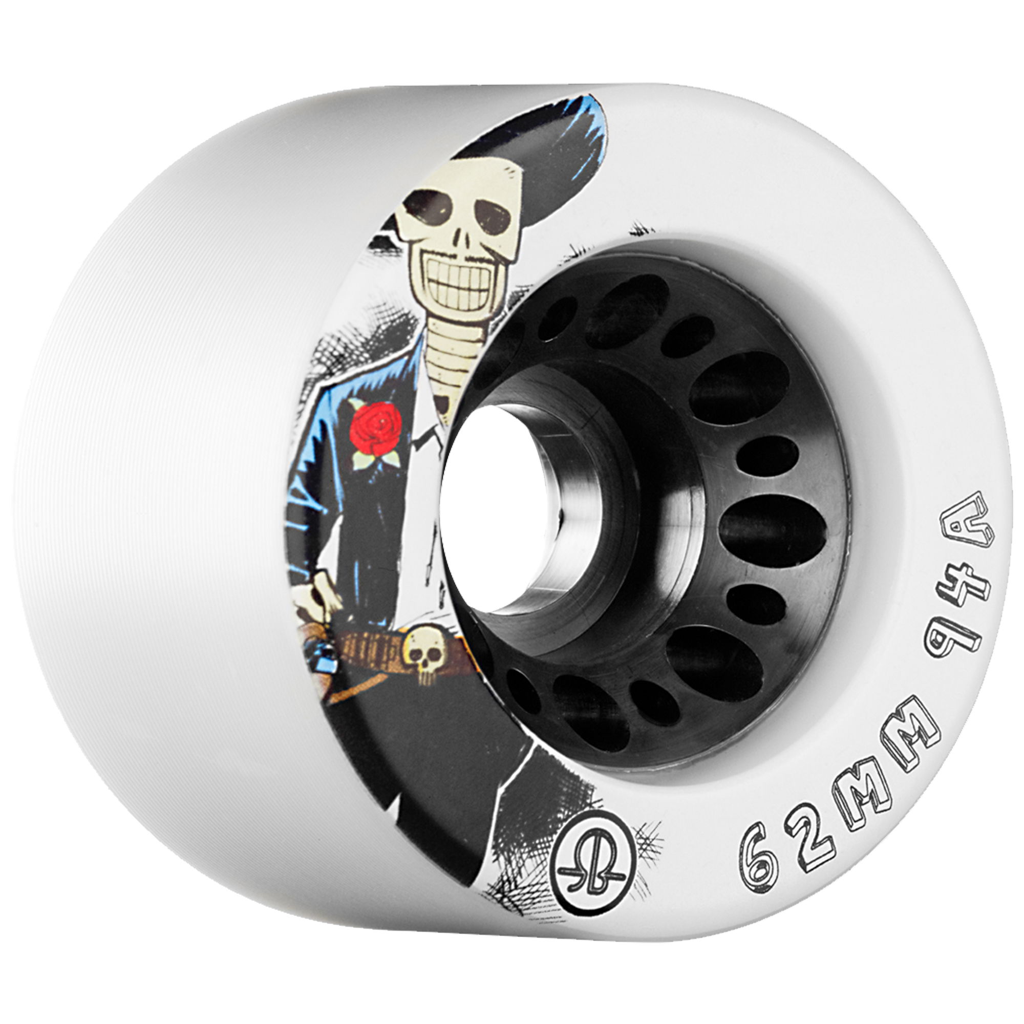 ROLLERBONES - DOTD SPEED WHEEL WHITE (4) - 62mm/94a