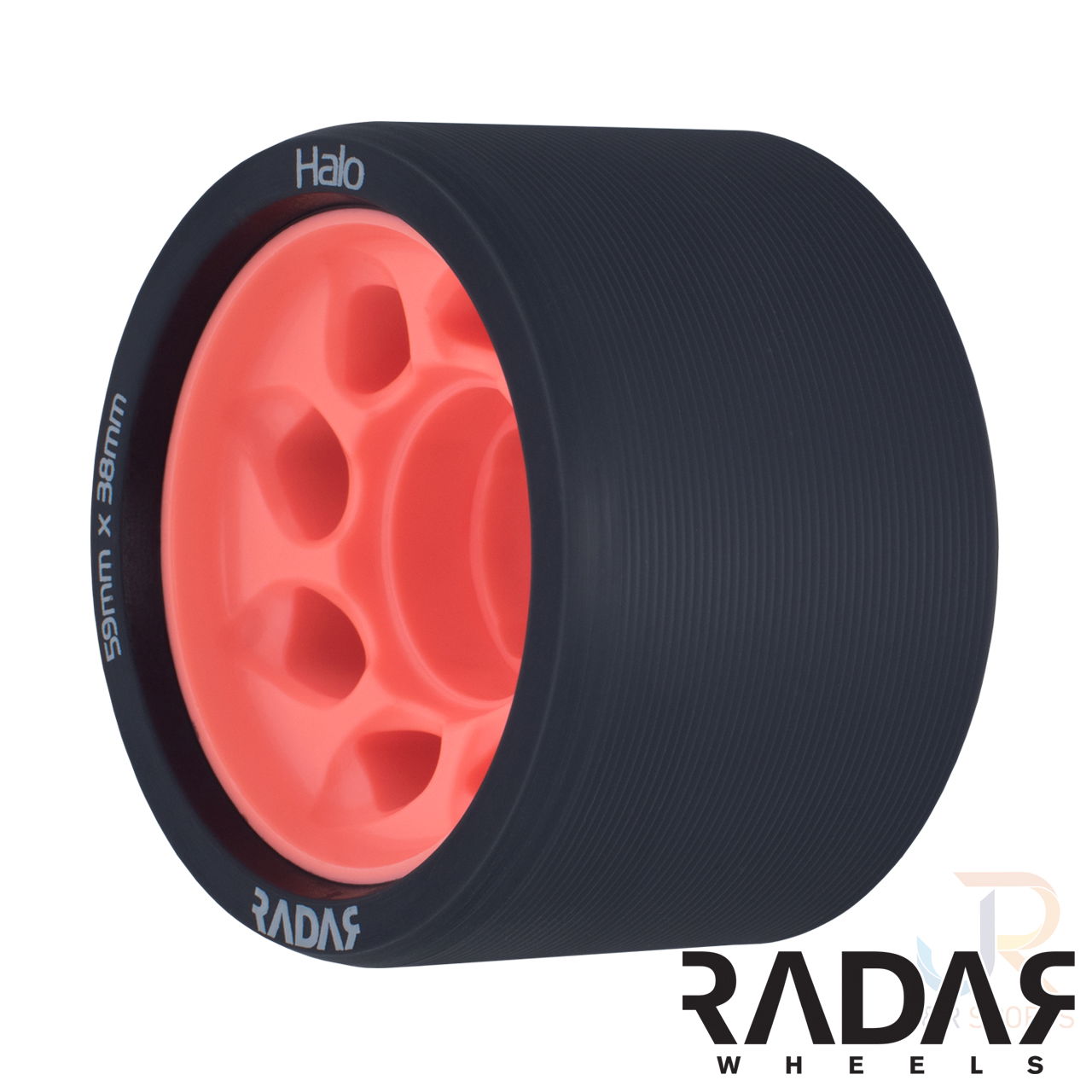 Radar Wheels HALO - Charcoal Pink - Angled - 59mm 93a RWRHA59GPK