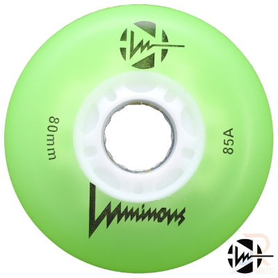 Luminous Wheels - Green 80mm 85a - Face - LUWLLU8085GN