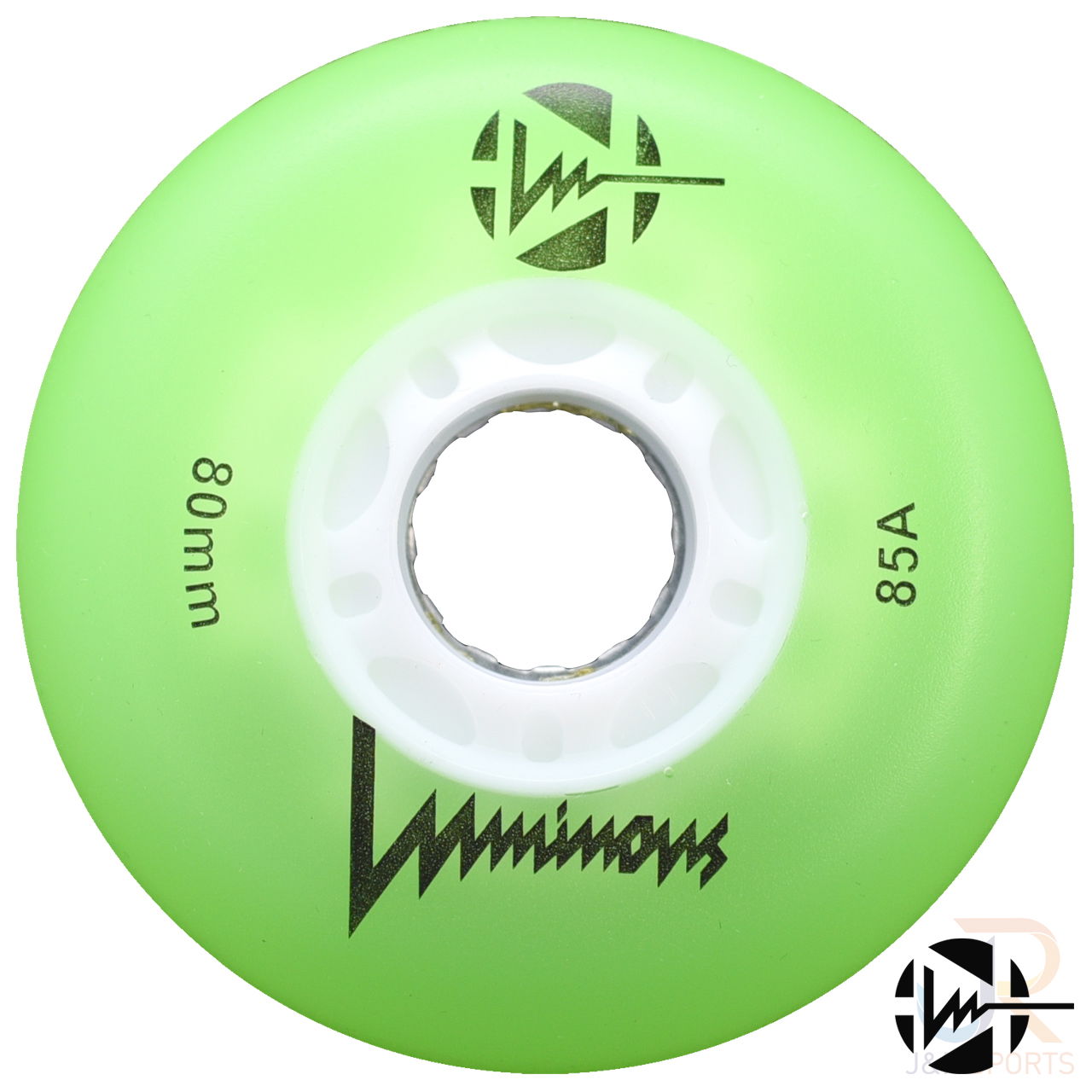 Luminous Wheels - Green 80mm 85a - Face - LUWLLU8085GN