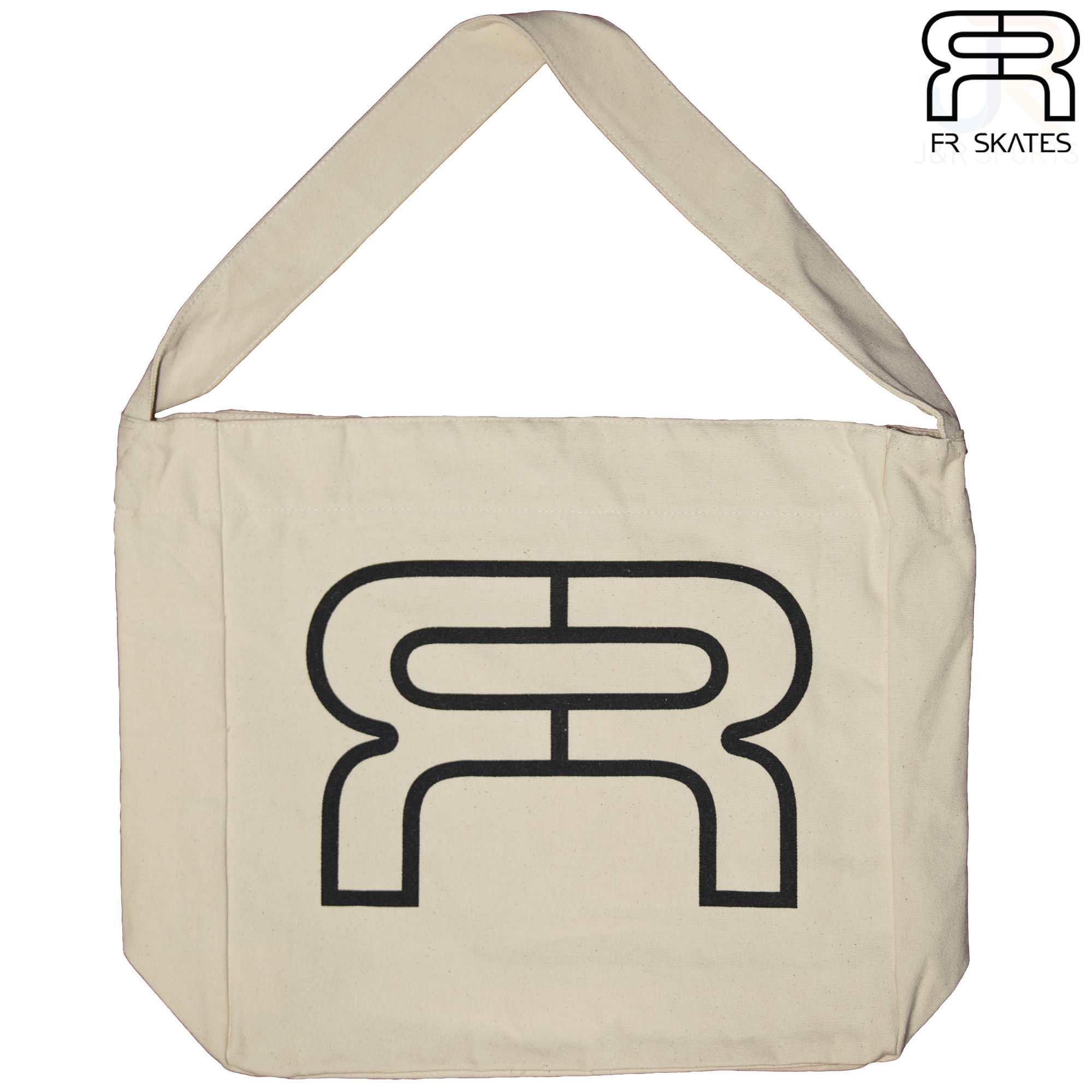 FR Tote Bag - Natural - Front View - FRBGTOTENA