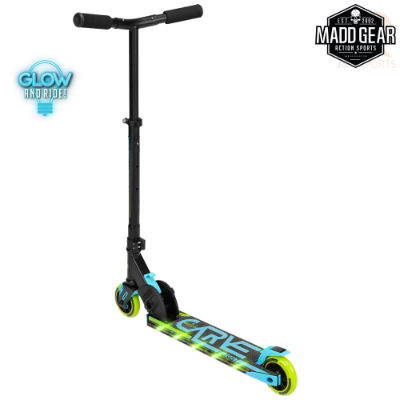 Madd Gear CARVE Flight - Blue Lime - Rear Angled - MGP207-574