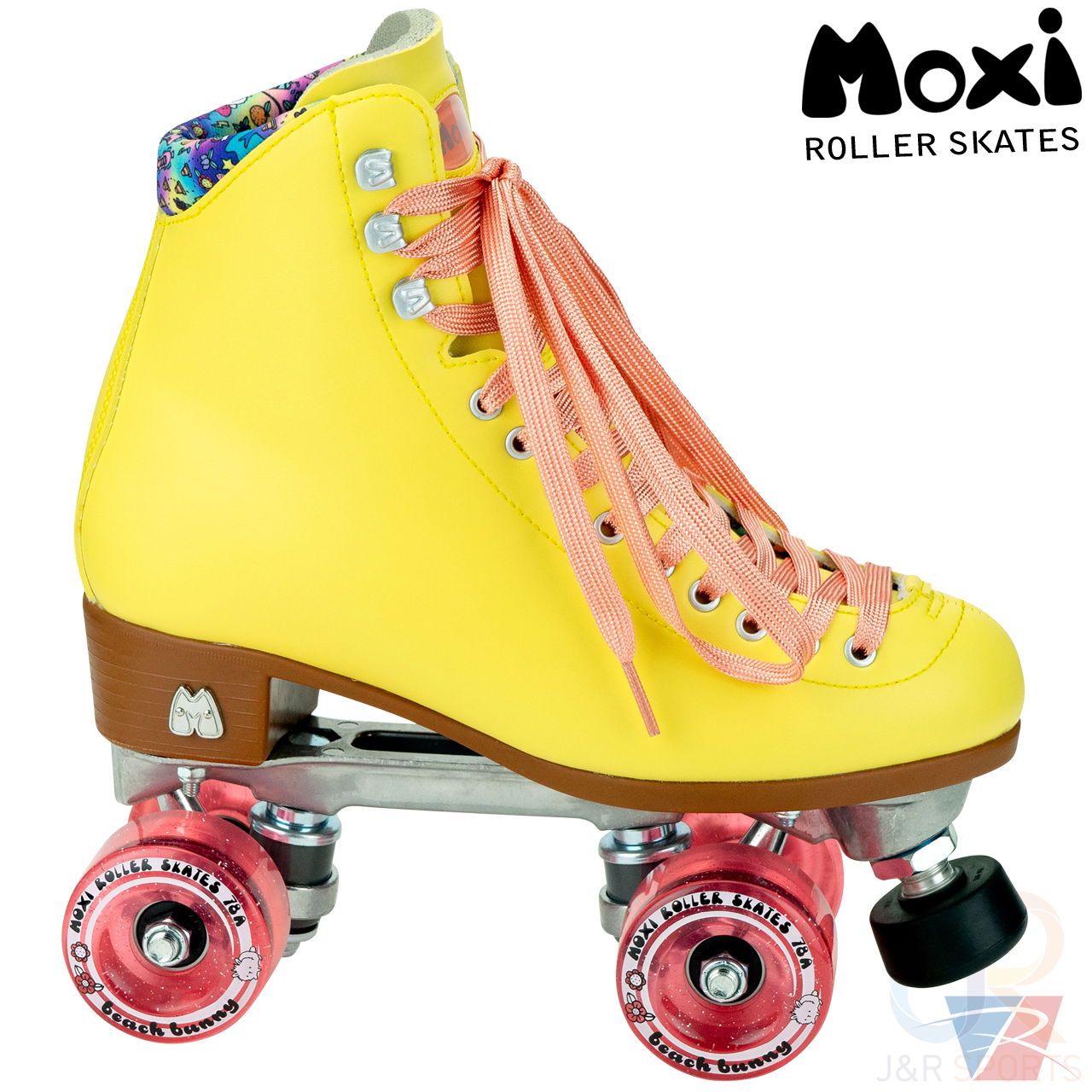 Moxi Beach Bunny Skates - Lemonade - Angled - MOX493451010