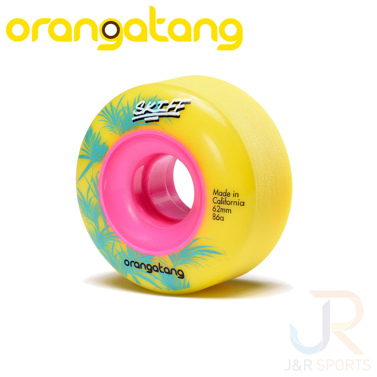 Orangatang Skiff Slasher Yellow 62mm 86a