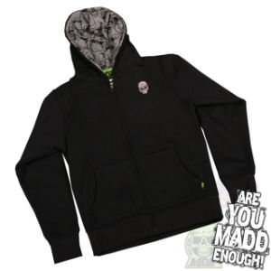 Shattered Zip Hoodie Black