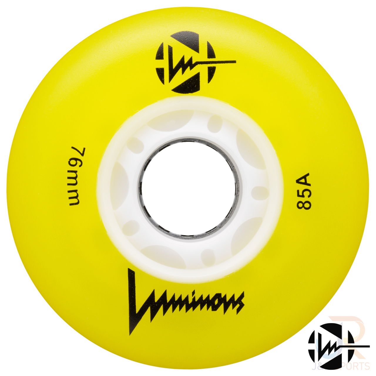 LUMINOUS LED INLINE WHEEL - YELLOW - 76mm/85a (UNIT)