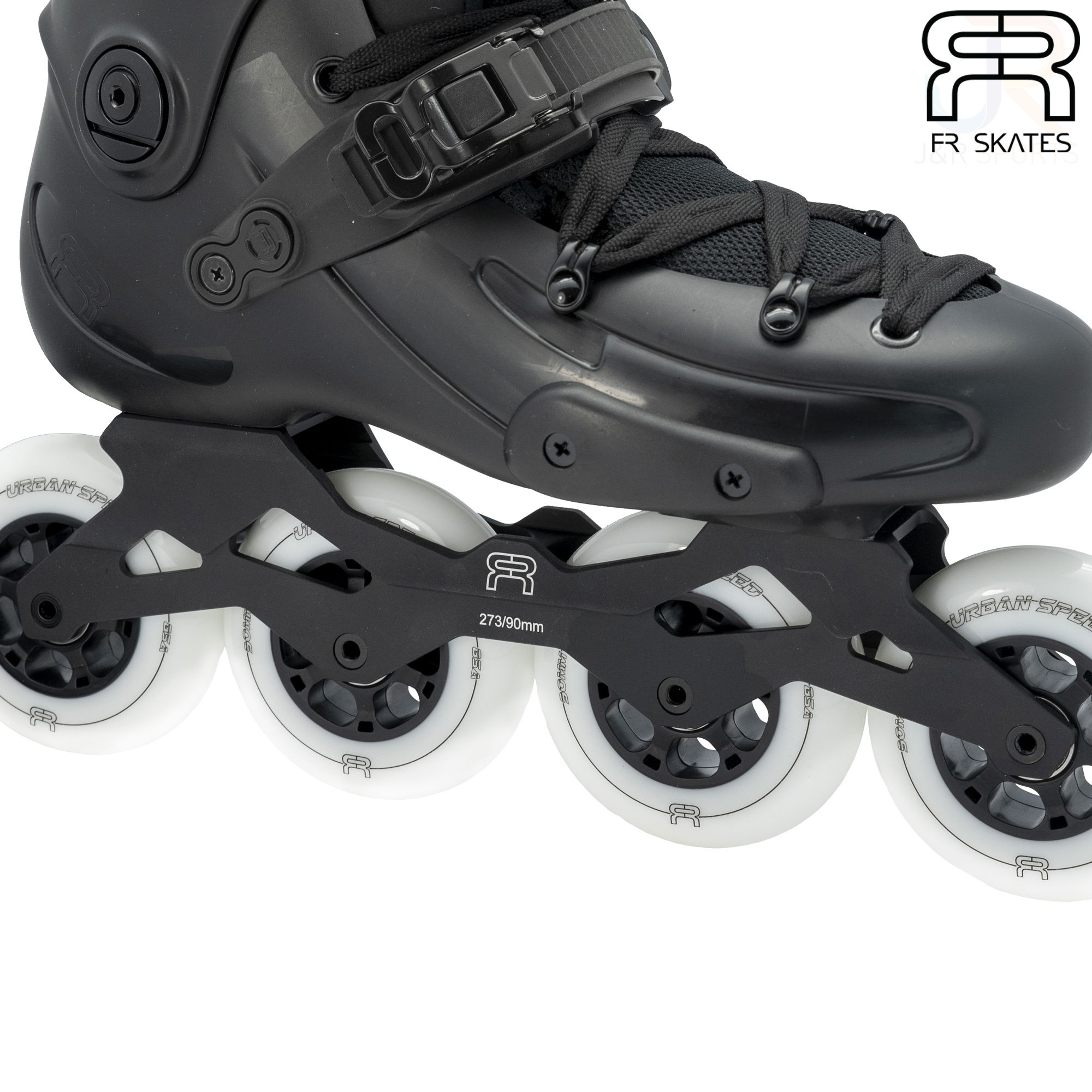 FR Skates - FR1 90 - Black - Frame Detail - FRSKFR190BK