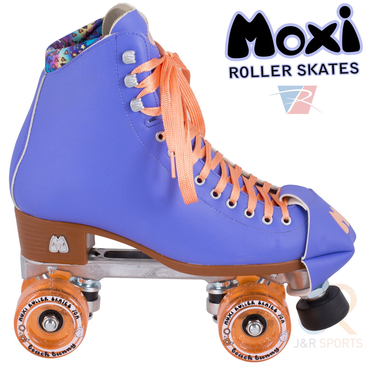 Moxi Beach Bunny Skate - Periwinkle - Side View - MOX4933510