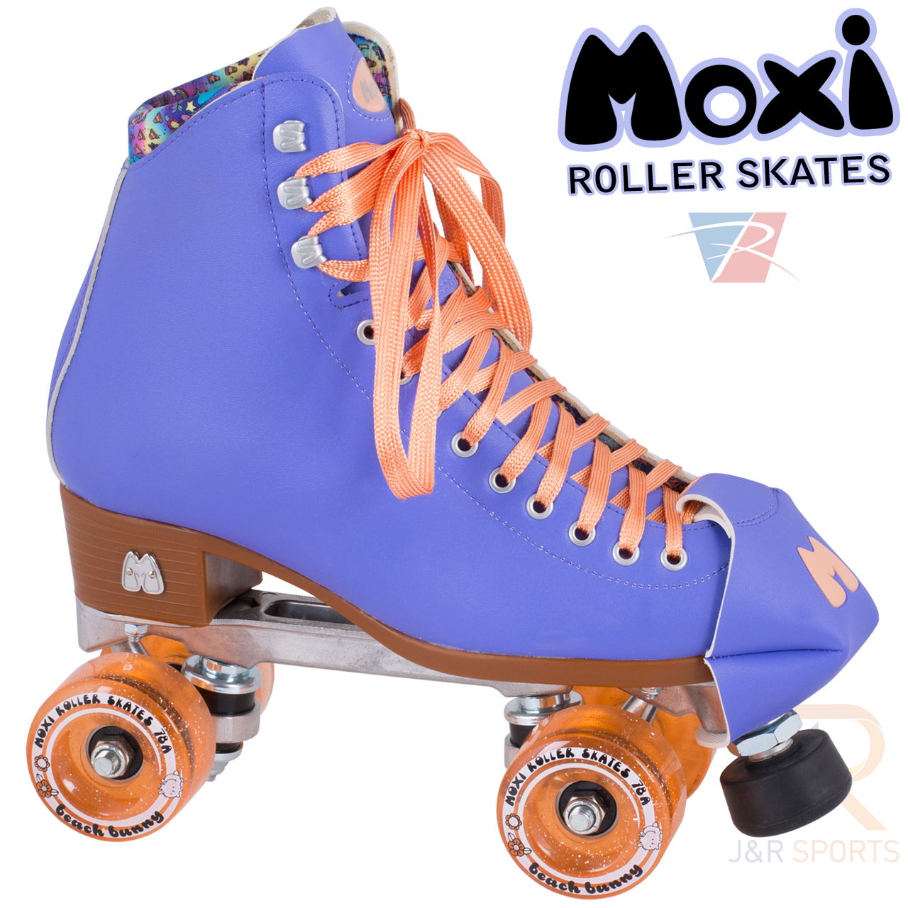 Moxi Beach Bunny Skate - Periwinkle - Angled - MOX4933510