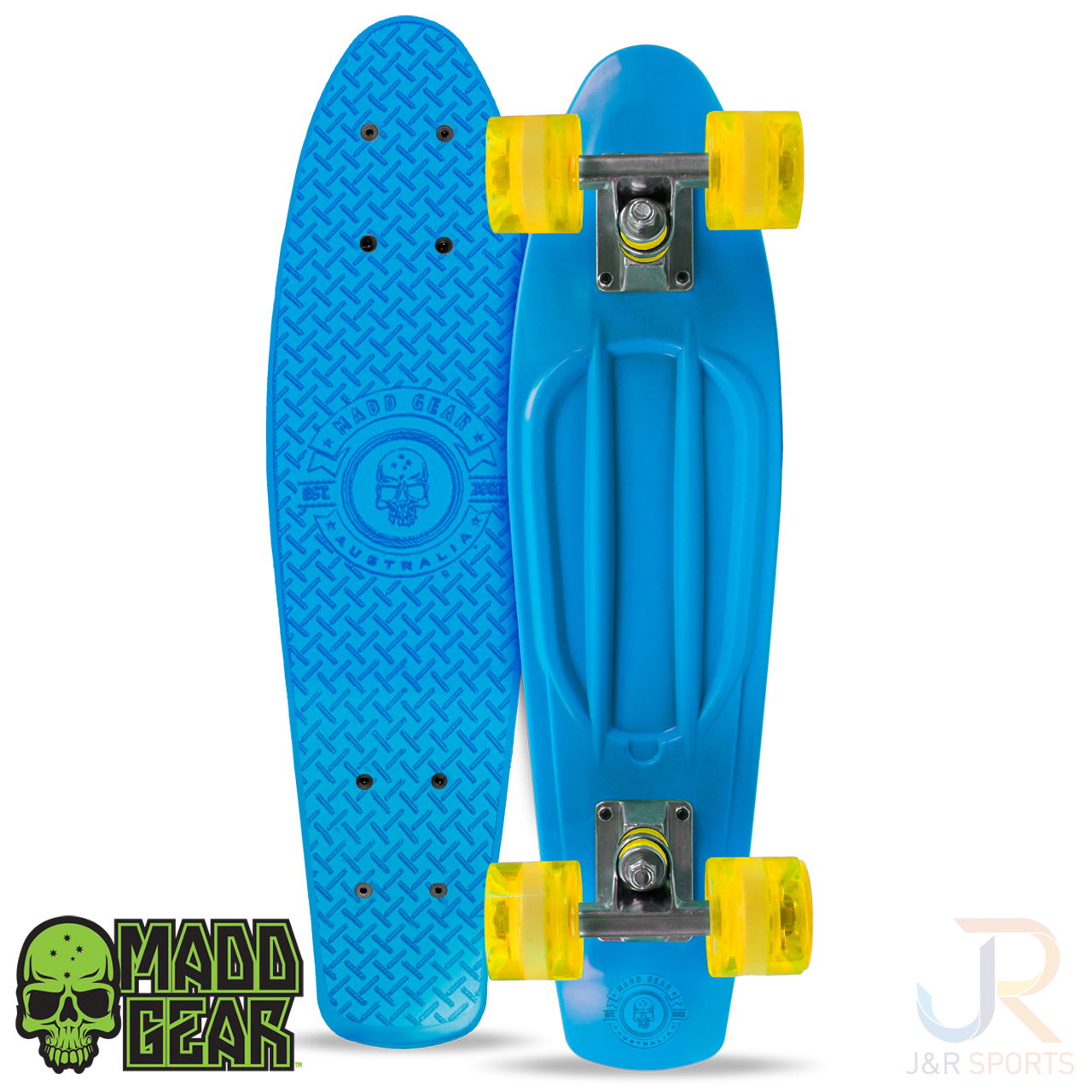 Madd SKINS Retro Board - Blue Yellow - MGP205-476