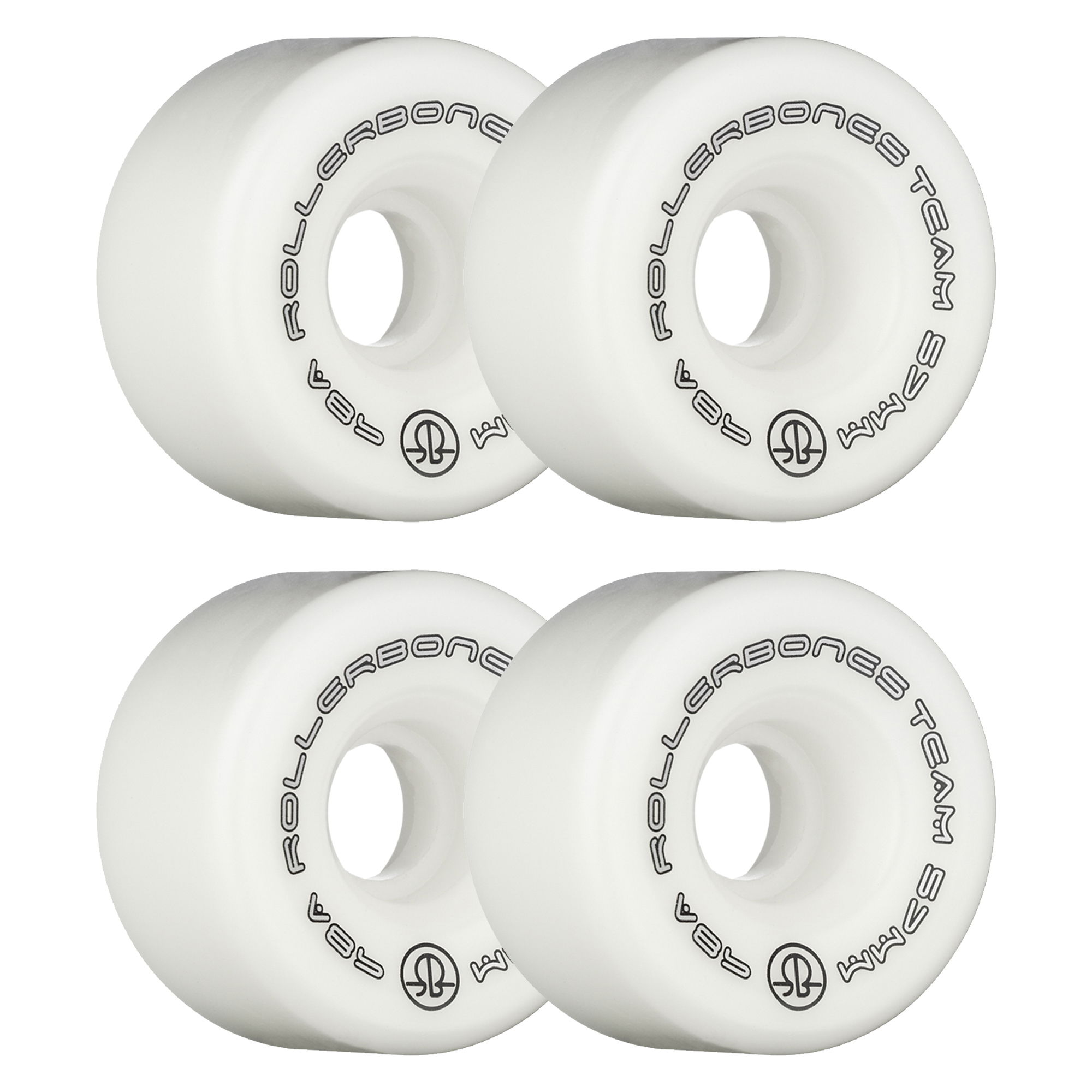 ROLLERBONES - TEAM LOGO WHITE (8) - 57mm/98a