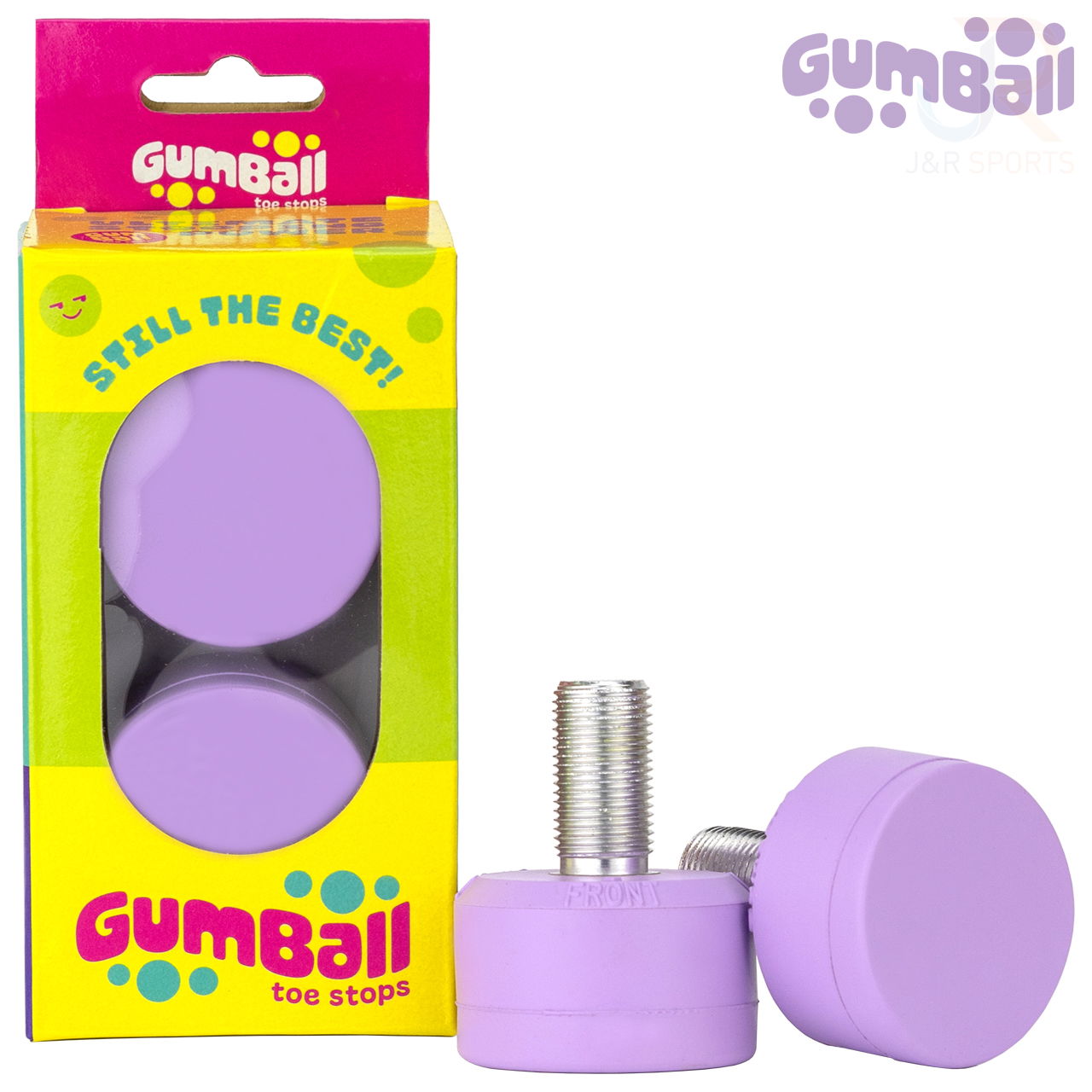 GUMBALL TOE STOP - GRAPE 83A - LONG 30mm (Pair)