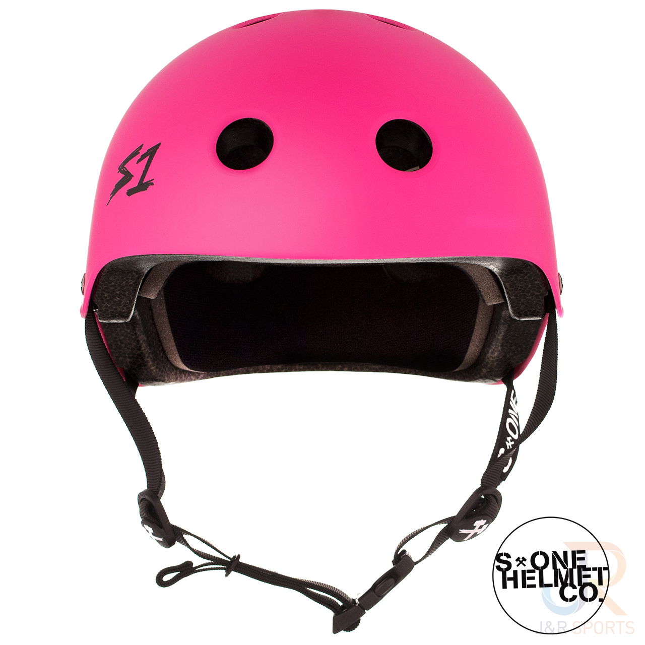 S1 LIFER Helmet - Hot Pink Gloss - Front View - SHLIHPG