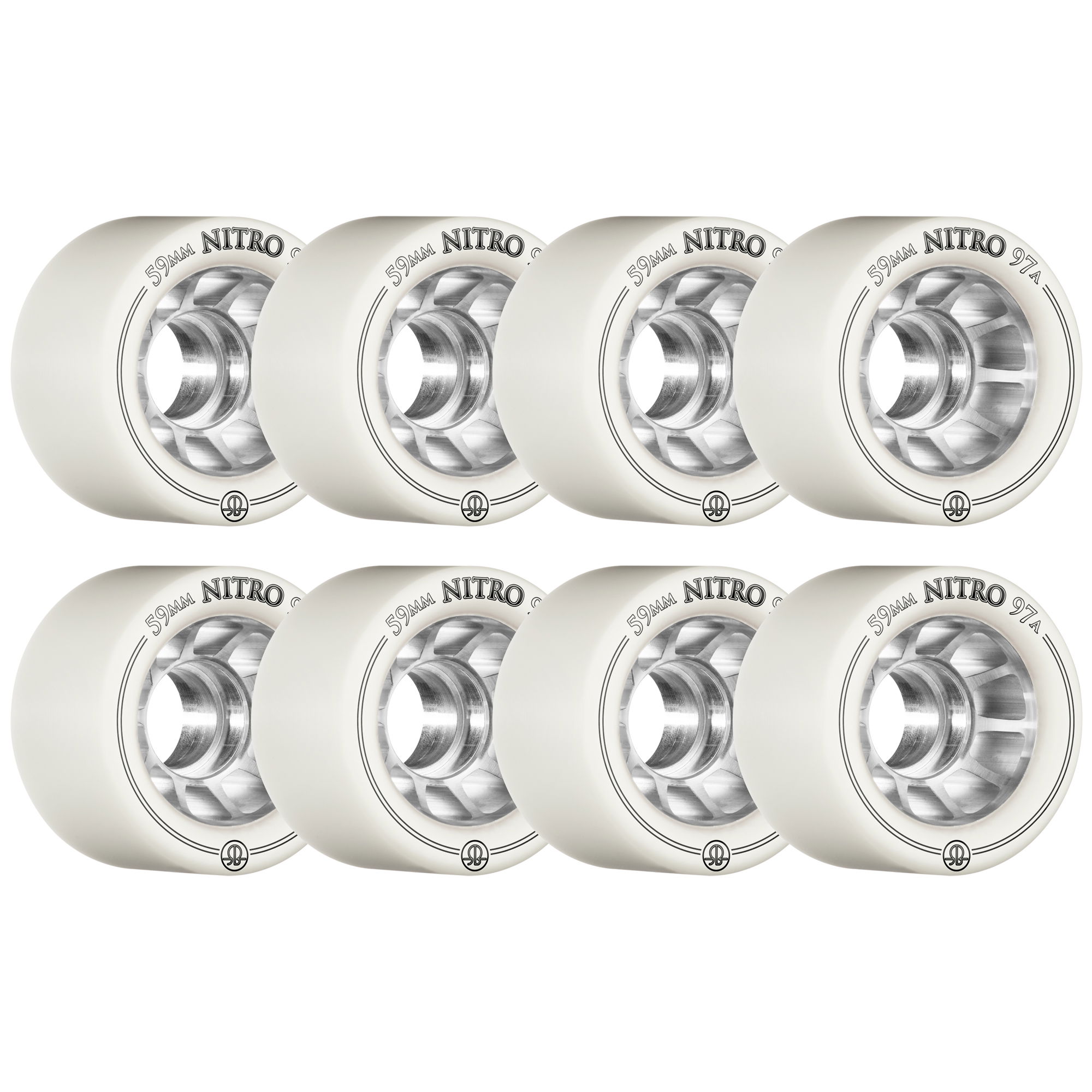 ROLLERBONES - NITRO SPEED WHEEL WHITE (8) - 59mm/97a