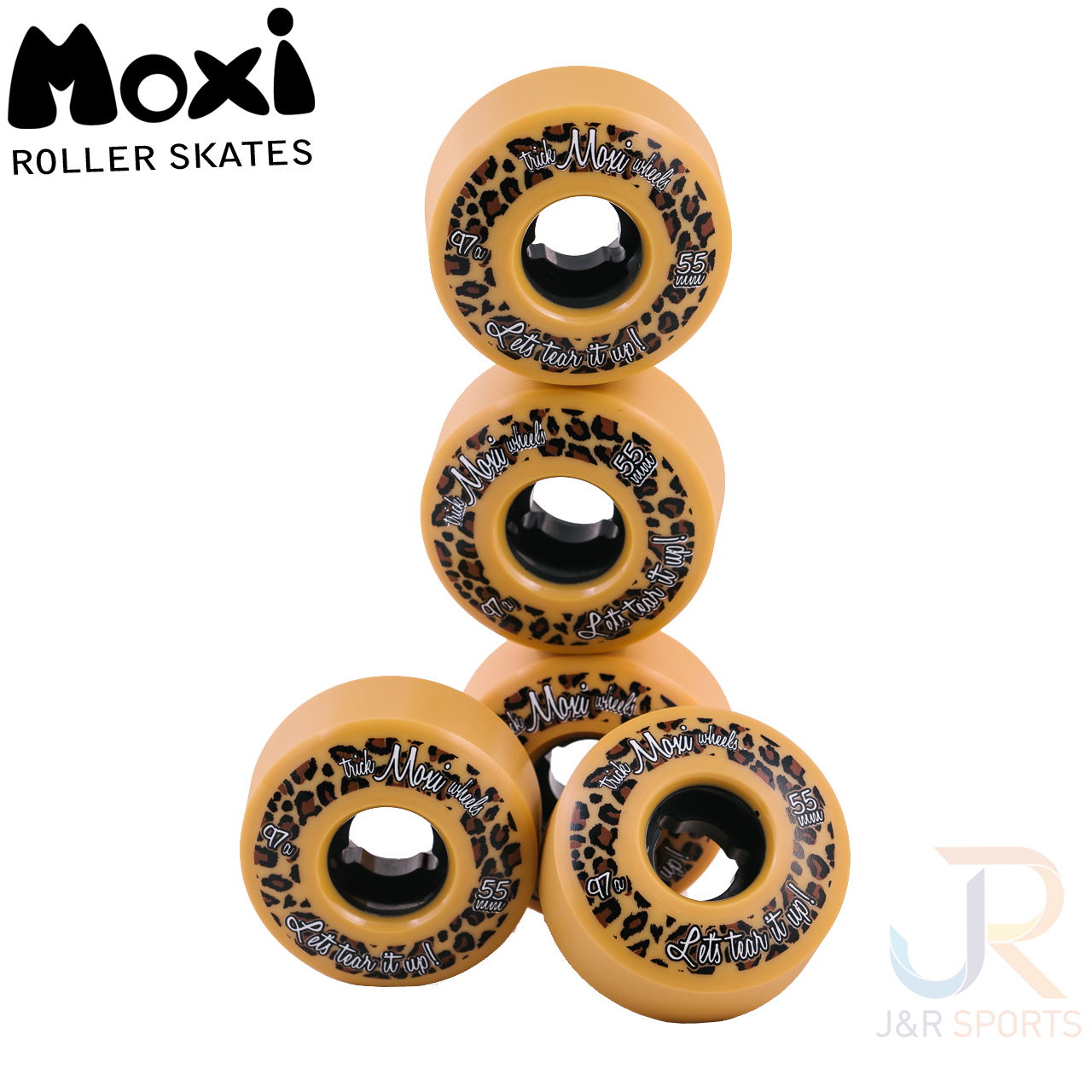 Moxi Roller Skate Street Wheels - Leopard - Stack - MOX122931