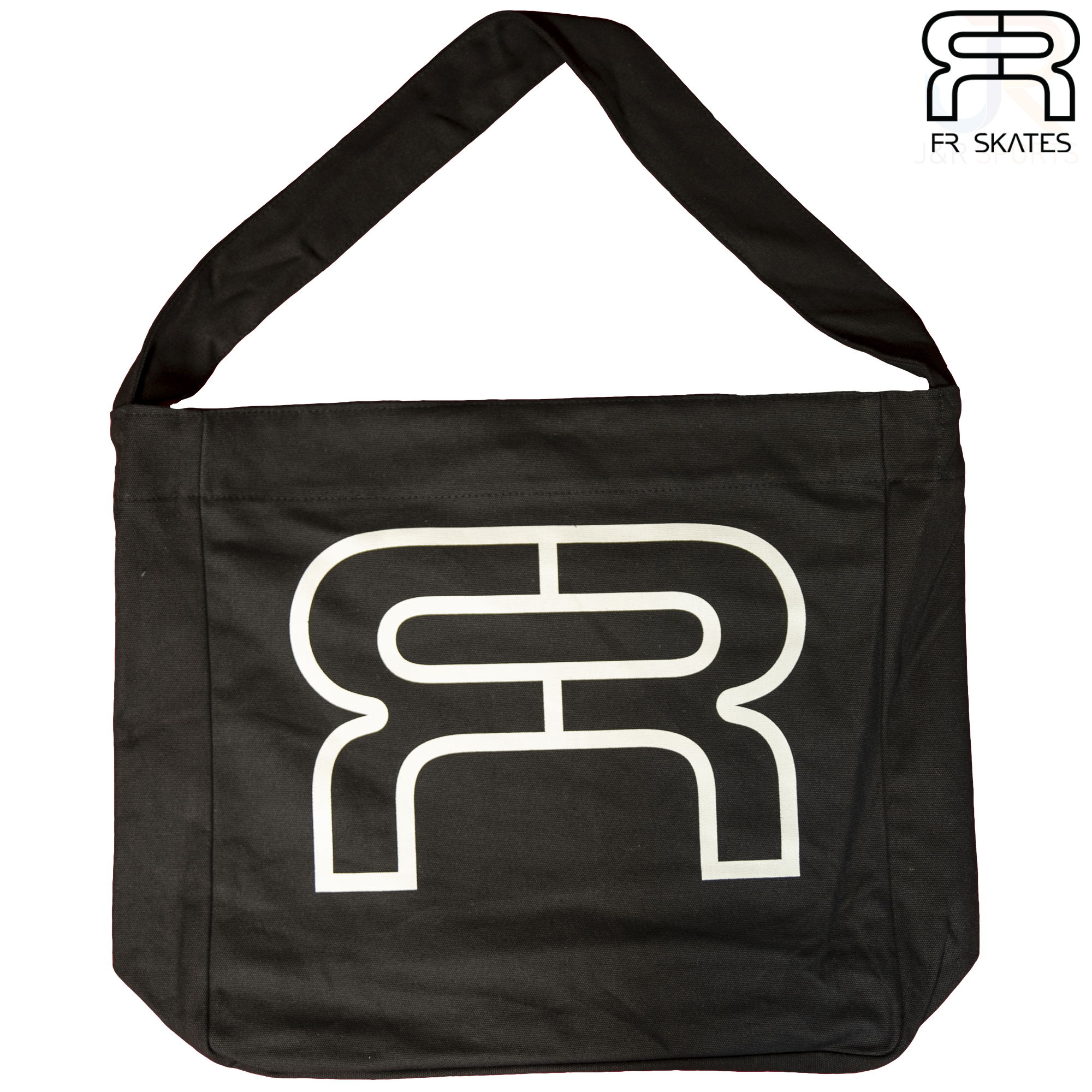 FR Tote Bag - Black - Front View - FRBGTOTEBK