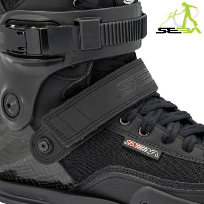 Seba CJ Carbon Boot - Black - Power Strap Detail - SSK-BCJ-BK