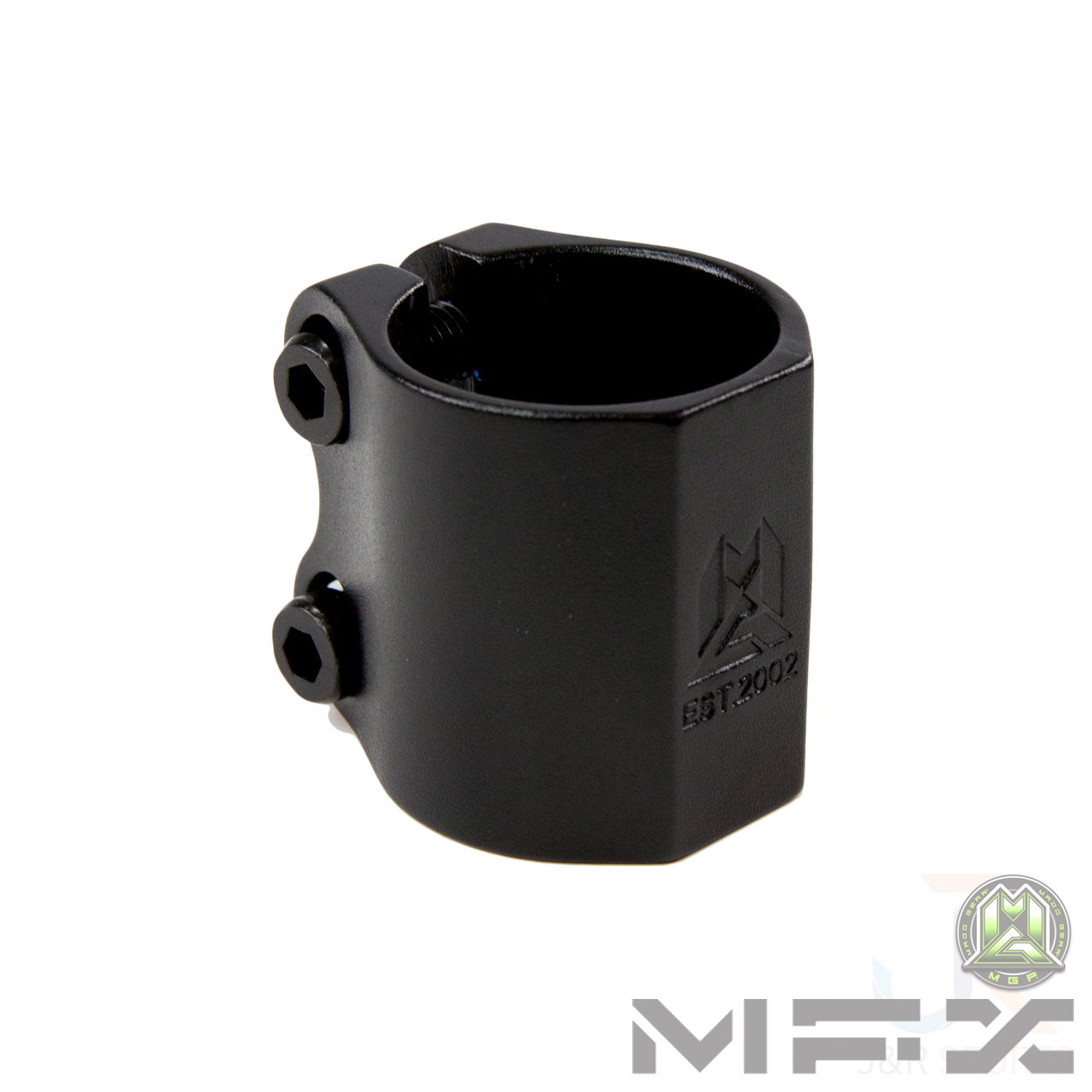 MFX Extreme Double Clamp - Black - Angled - 205-352