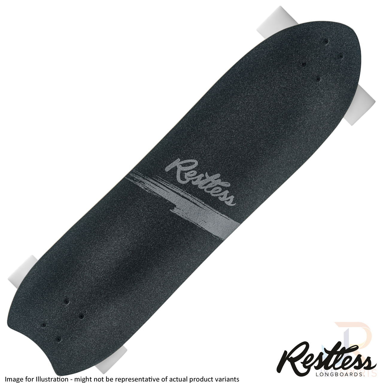 Restless NKD Top Angled - Paris Black Raw - Grindhouse 70mm